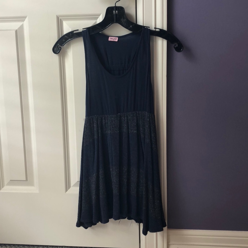 Navy and silver Splendid tank top
